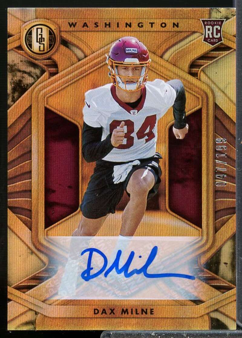 Dax Milne/199 Rookie Card 2021 Panini Gold Standard Rookie Autographs #193  Image 1