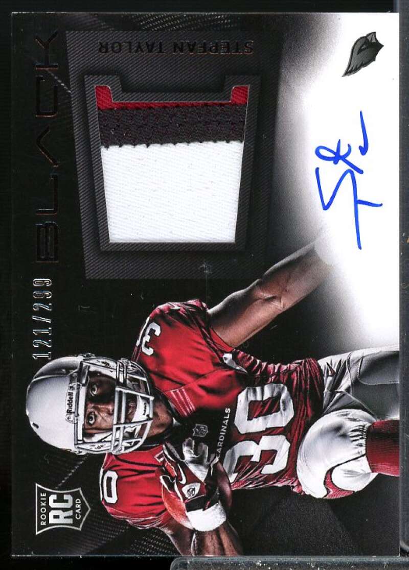 Stepfan Taylor Rookie 2013 Panini Black Rookie Signature Materials Prime #234  Image 1