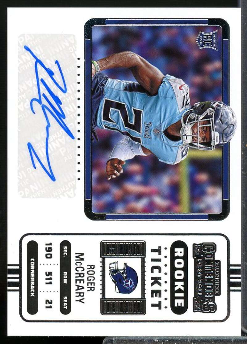 Roger McCreary AU VARIATION Rookie Card 2022 Panini Contenders Rookie #163B  Image 1