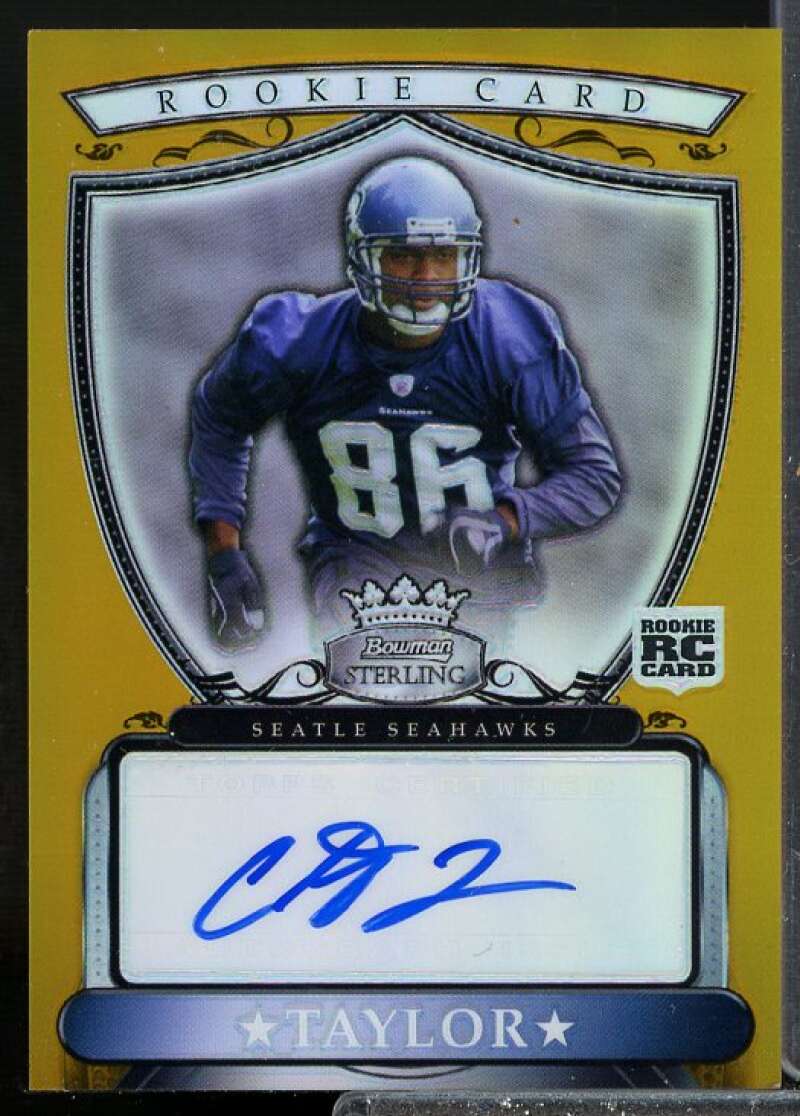Courtney Taylor/1800 Rookie 2007 Bowman Sterling Gold Rookie Autographs #CT  Image 1