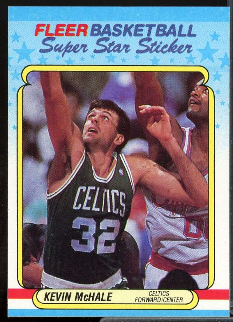 Kevin McHale Card 1988-89 Fleer Stickers #9  Image 1