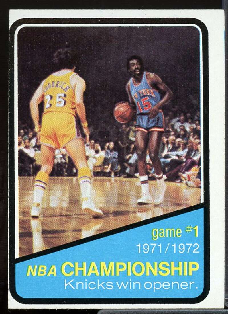 Playoffs G1/Earl Monroe Card 1972-73 Topps #154  Image 1