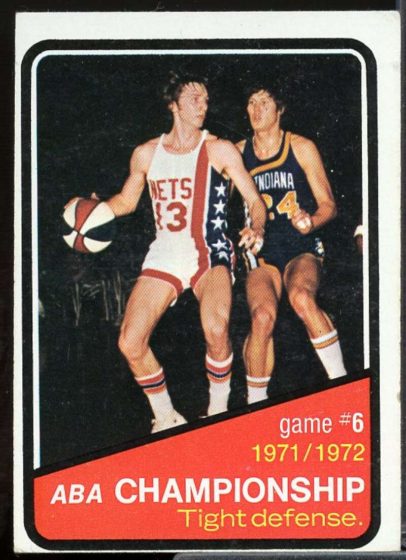 ABA Playoffs G6/Tight Defense Card 1972-73 Topps #246  Image 1