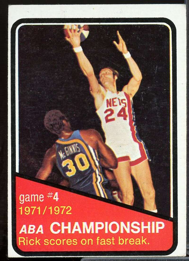Playoffs G4/Rick Barry Card 1972-73 Topps #244  Image 1