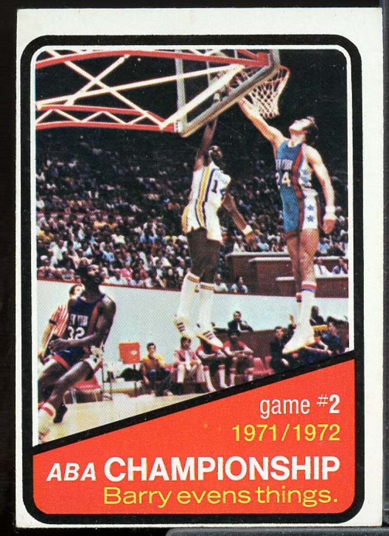 Playoffs G2/Rick Barry Card 1972-73 Topps #242  Image 1