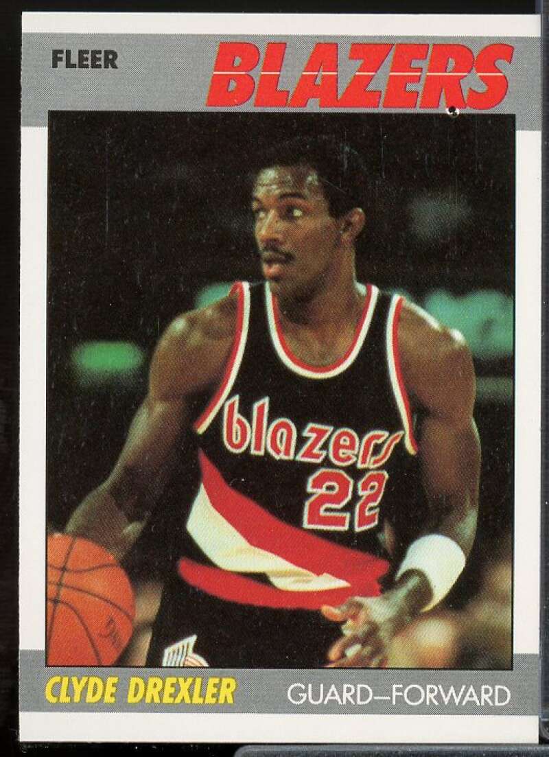 Clyde Drexler Card 1987-88 Fleer #30  Image 1