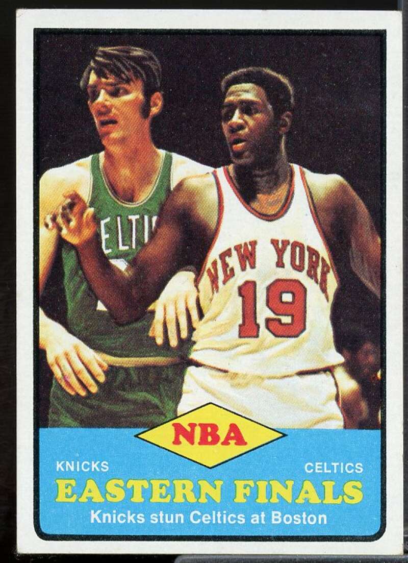 Eastern Finals/Willis Reed/Henry Finkel (light crease) Card 1973-74 Topps #66  Image 1