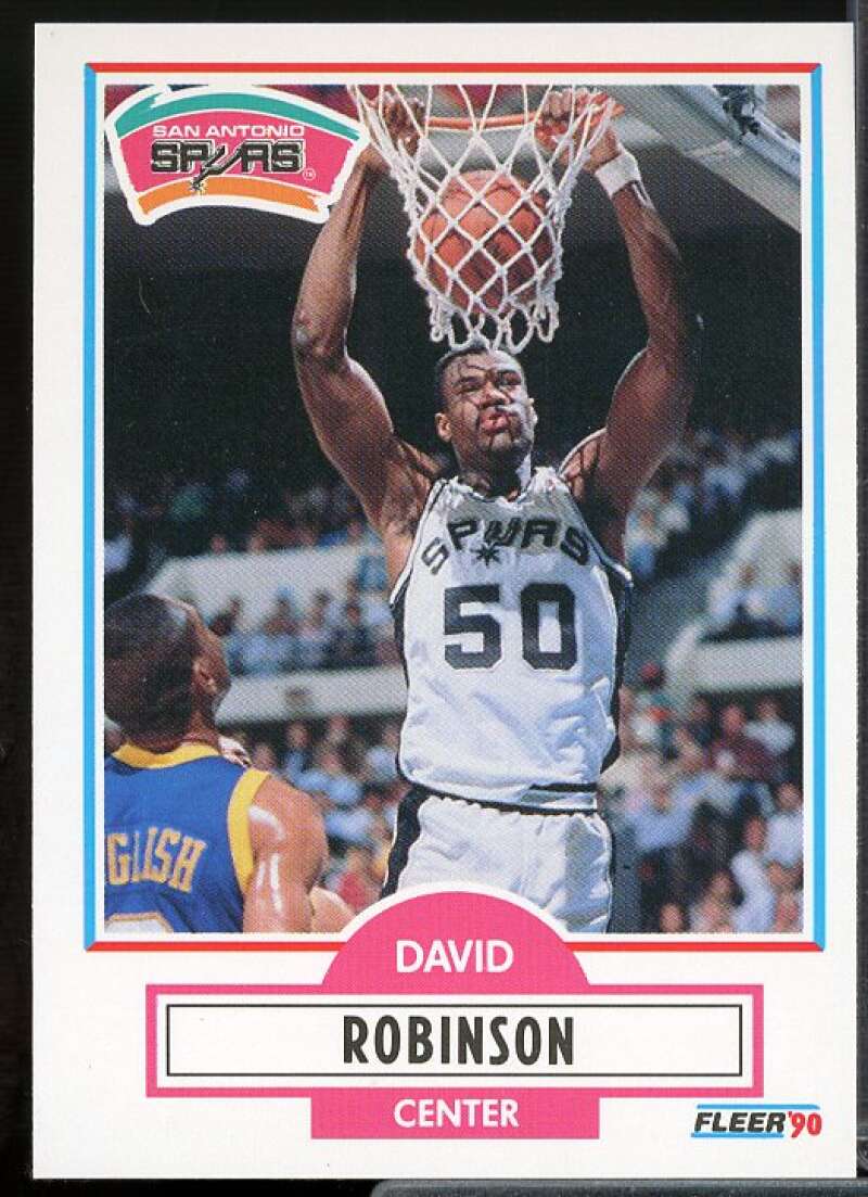 David Robinson Card 1990-91 Fleer #172  Image 1