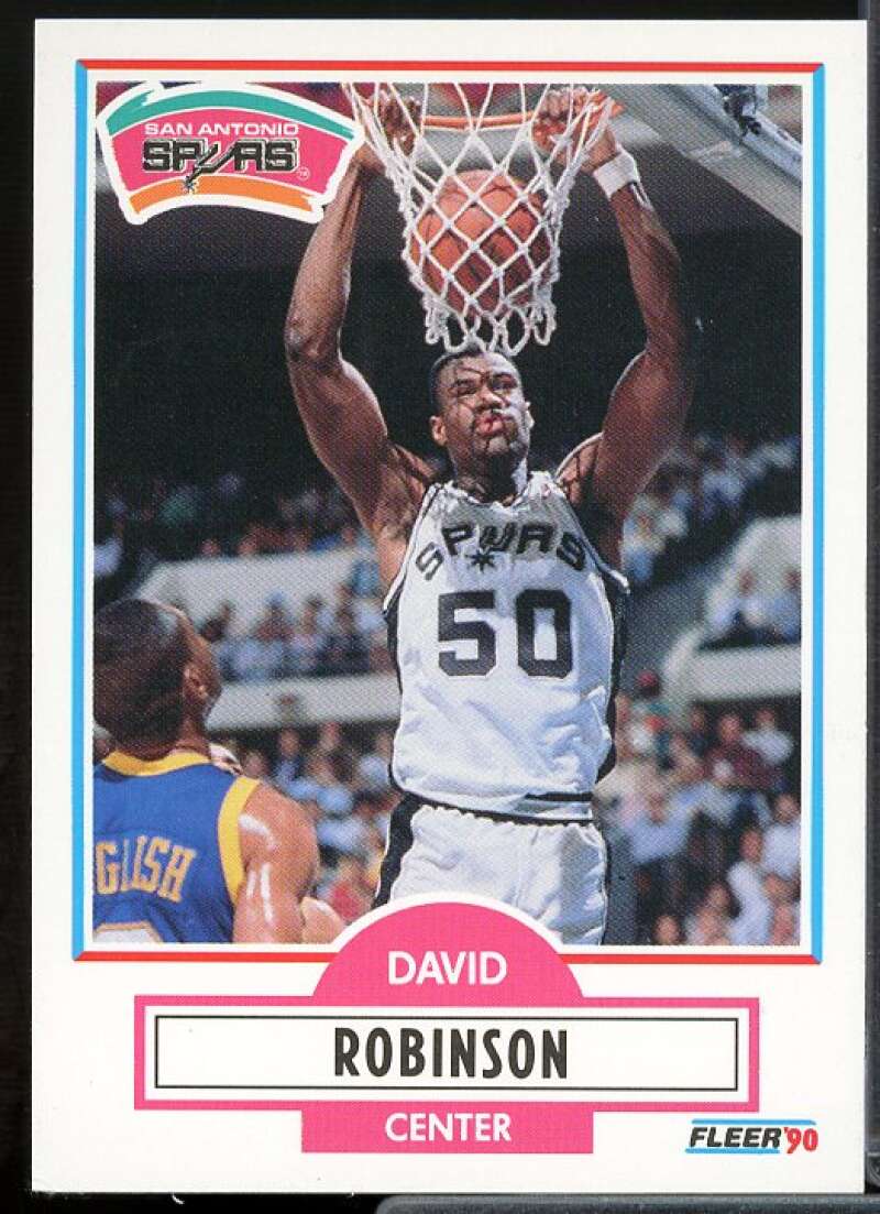 David Robinson Card 1990-91 Fleer #172  Image 1