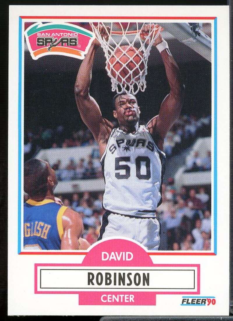 David Robinson Card 1990-91 Fleer #172  Image 1