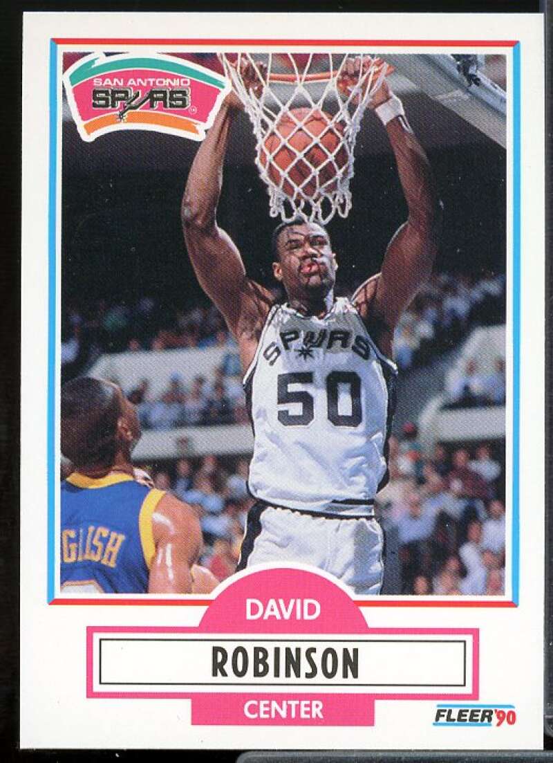 David Robinson Card 1990-91 Fleer #172  Image 1