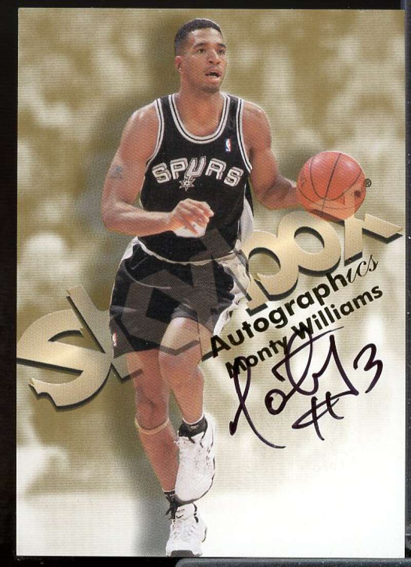 Monty Williams Card 1998-99 SkyBox Premium Autographics #137  Image 1