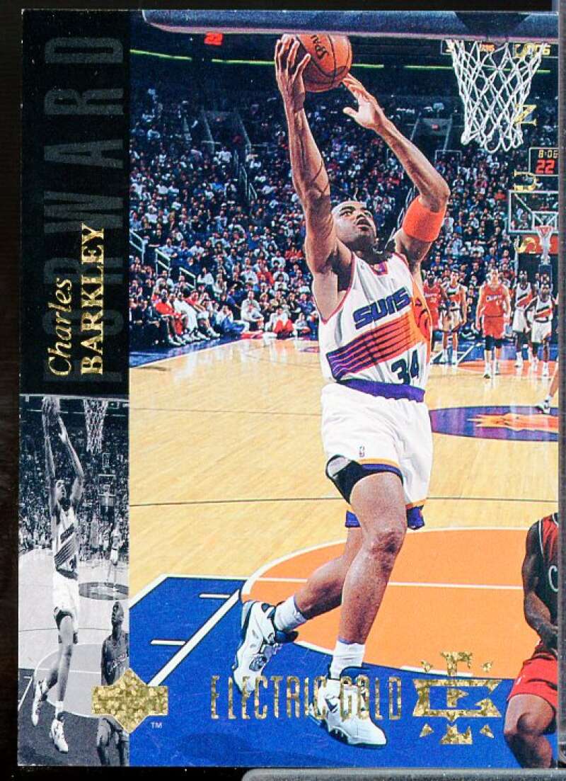 Charles Barkley Card 1993-94 Upper Deck SE Electric Court Gold #91  Image 1