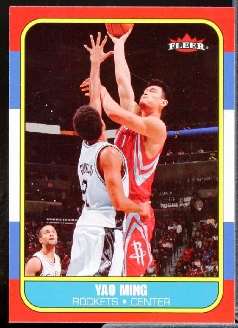 Yao Ming Card 2006-07 Fleer 1986-87 20th Anniversary #131  Image 1