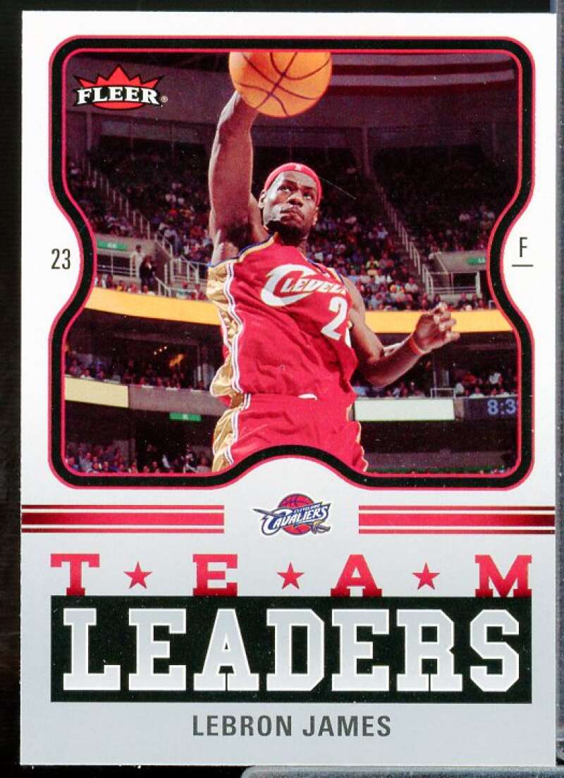 LeBron James Card 2006-07 Fleer Team Leaders #LJ  Image 1