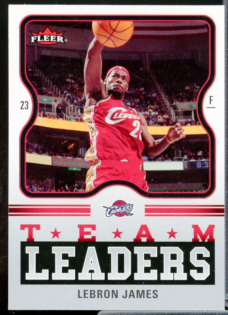 LeBron James Card 2006-07 Fleer Team Leaders #LJ  Image 1