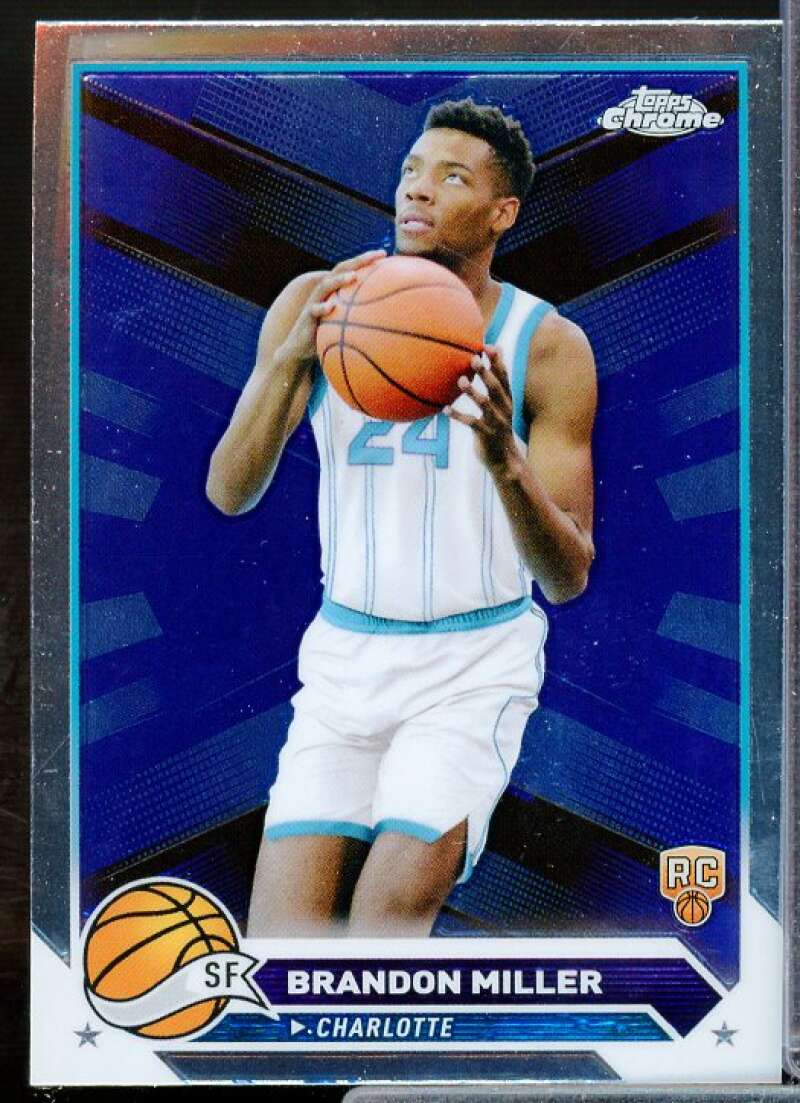 Brandon Miller Rookie Card 2023-24 Topps Chrome #127  Image 1