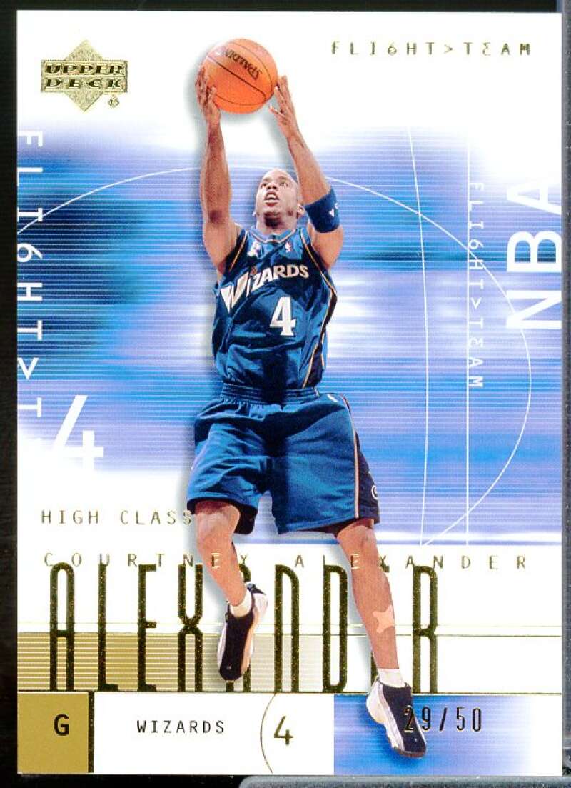Courtney Alexander Card 2001-02 Upper Deck Flight Team Gold #33  Image 1