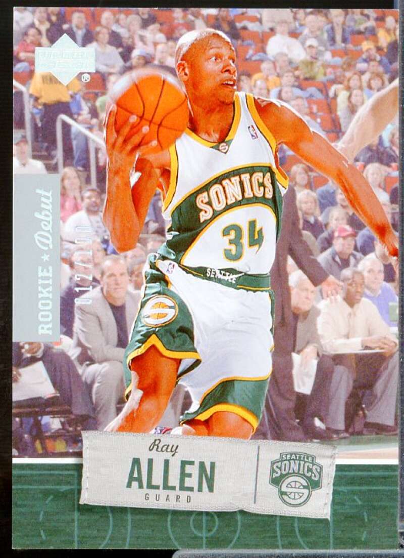 Ray Allen Card 2005-06 Upper Deck Rookie Debut Silver #88  Image 1