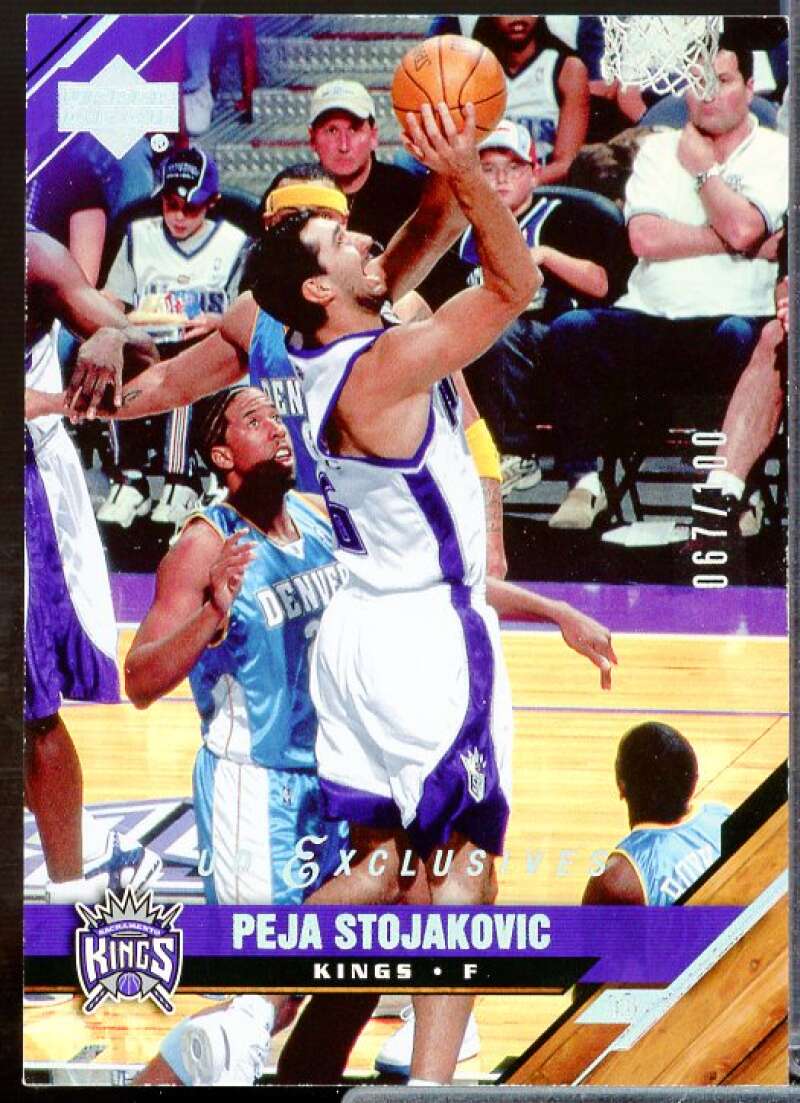 Peja Stojakovic Card 2005-06 Upper Deck Silver #160  Image 1