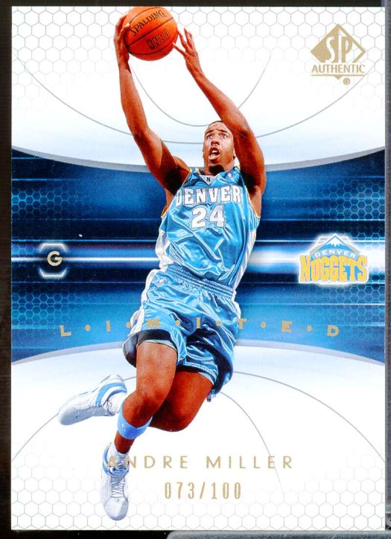 Andre Miller Card 2004-05 SP Authentic Limited #21  Image 1