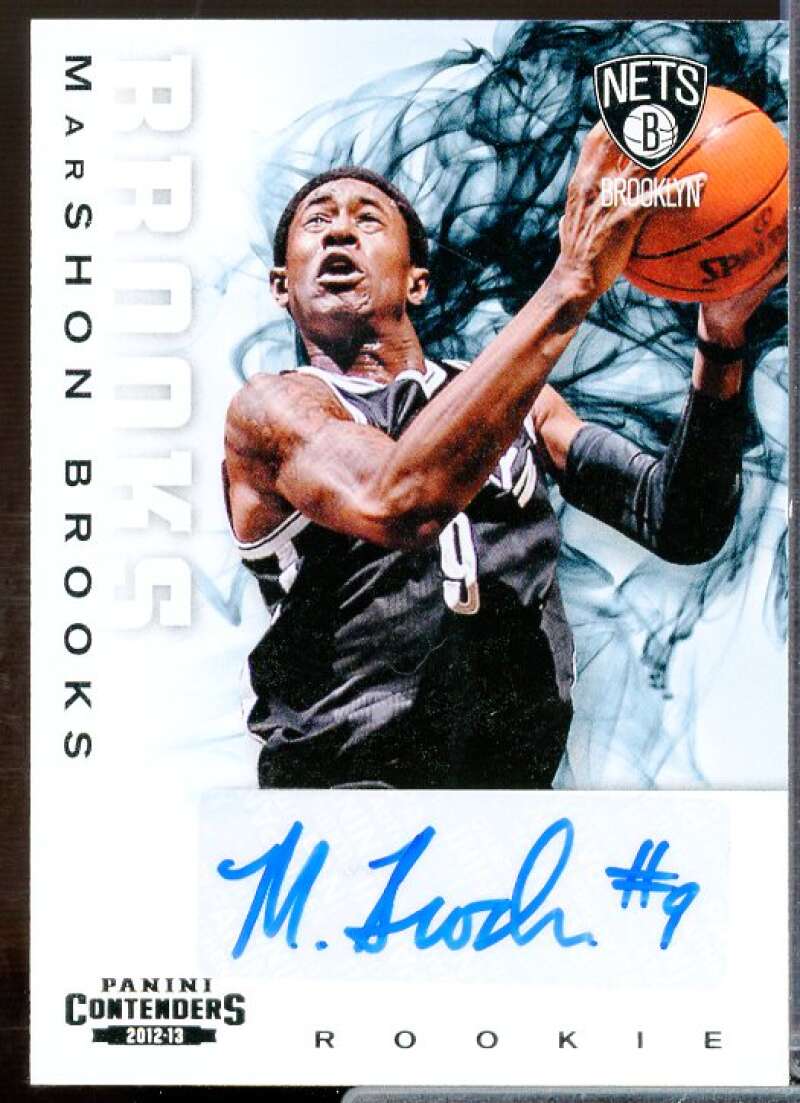 MarShon Brooks AU Rookie Card 2012-13 Panini Contenders #252  Image 1