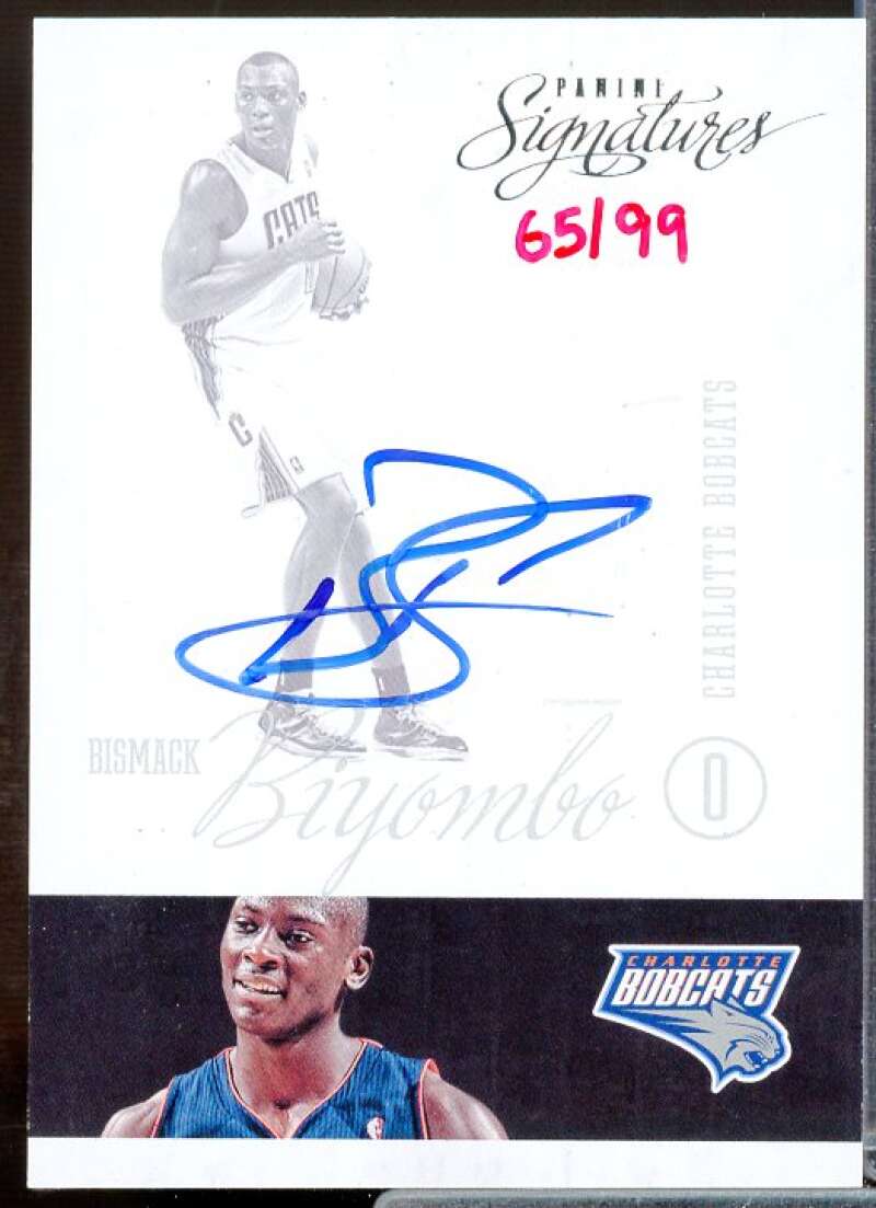 Bismack Biyombo Rookie Card 2012-13 Panini Signatures Red #26  Image 1