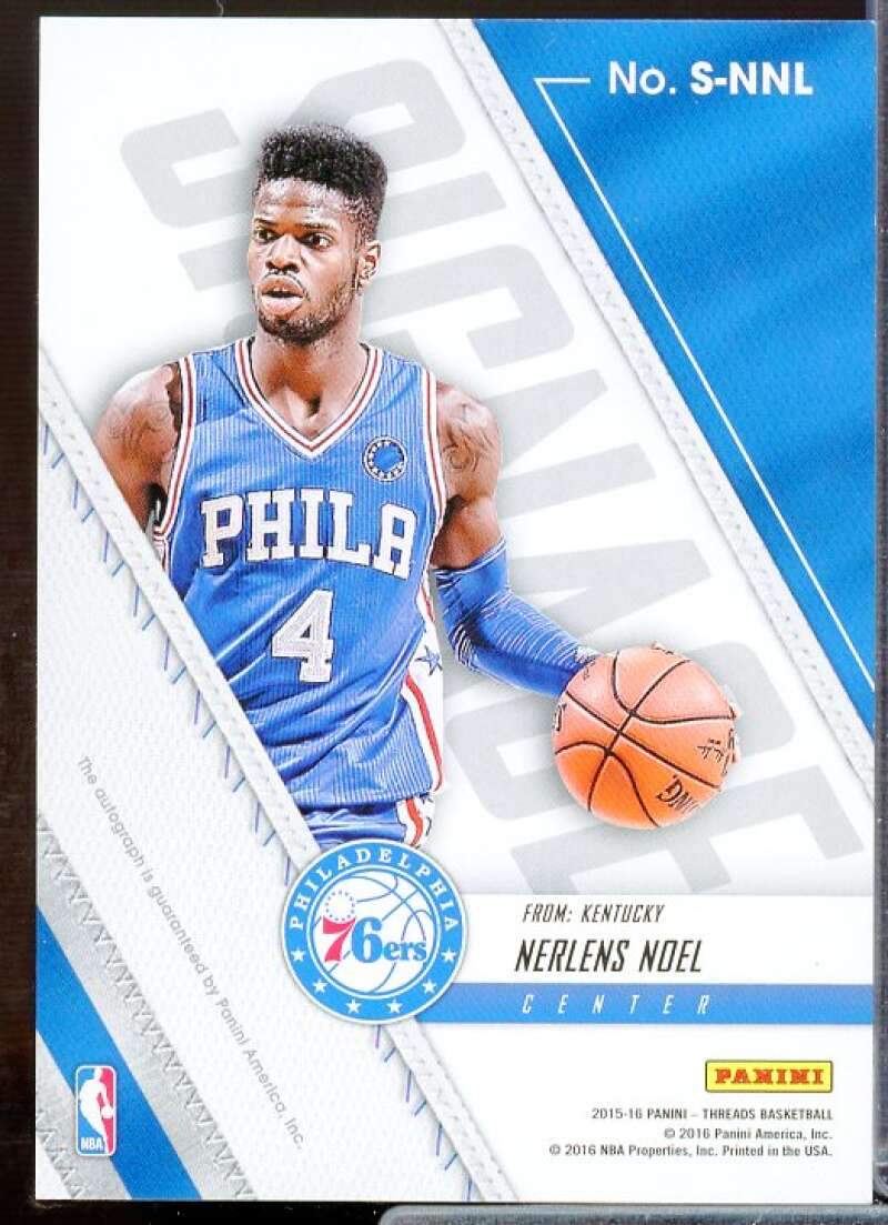 Nerlens Noel Card 2015-16 Panini Threads Signage #36  Image 2