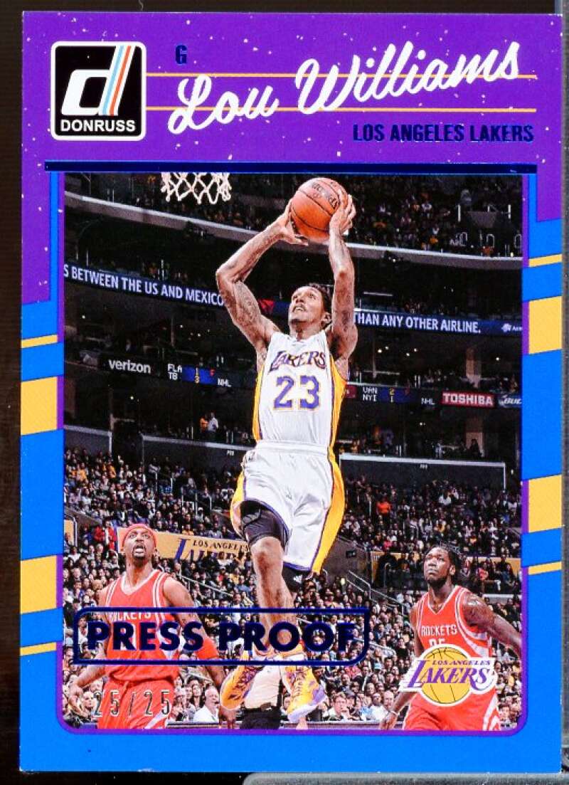 Lou Williams Card 2016-17 Donruss Press Proofs Blue #66  Image 1