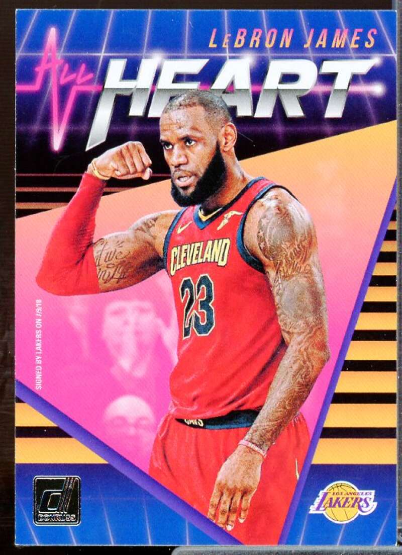 LeBron James Card 2018-19 Donruss All Heart #13  Image 1