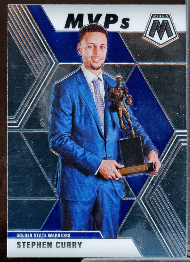 Stephen Curry MVP Card 2019-20 Panini Mosaic #299  Image 1