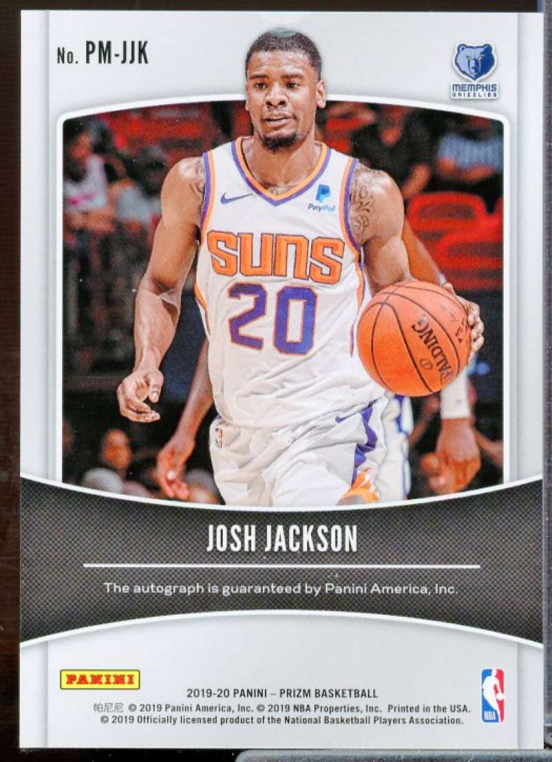 Josh Jackson Card 2019-20 Panini Prizm Penmanship #57  Image 2