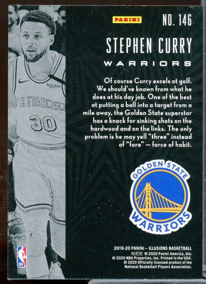 Stephen Curry Card 2019-20 Panini Illusions #146  Image 2