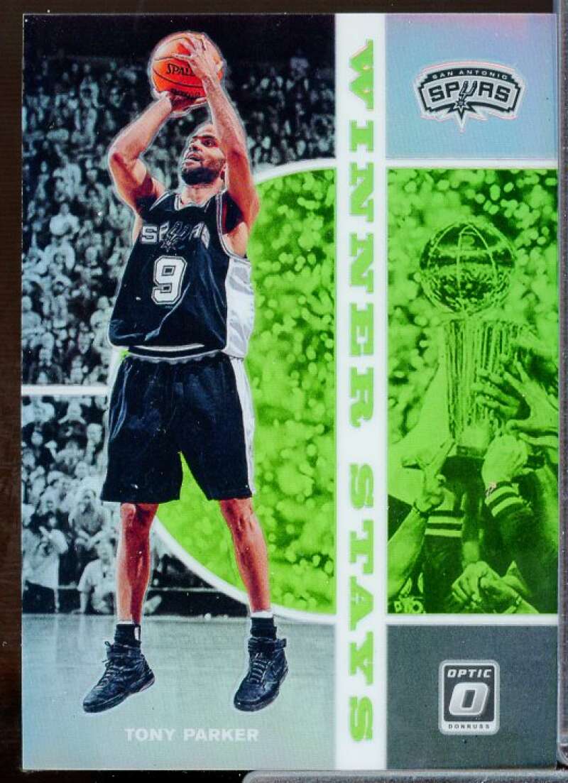 Tony Parker Card 2019-20 Donruss Optic Winner Stays Lime Green #14  Image 1