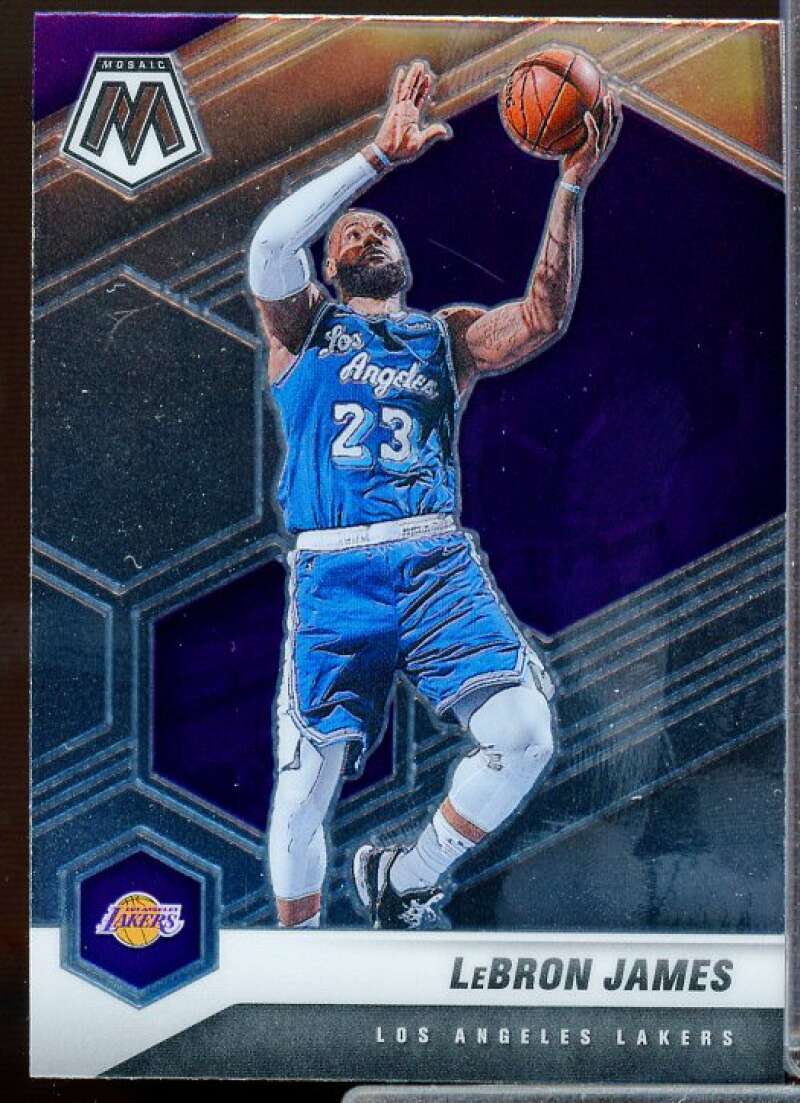 LeBron James Card 2020-21 Panini Mosaic #81  Image 1
