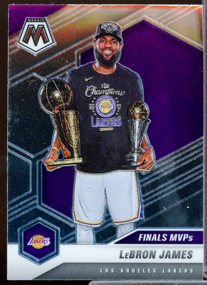 LeBron James Card 2020-21 Panini Mosaic #297  Image 1