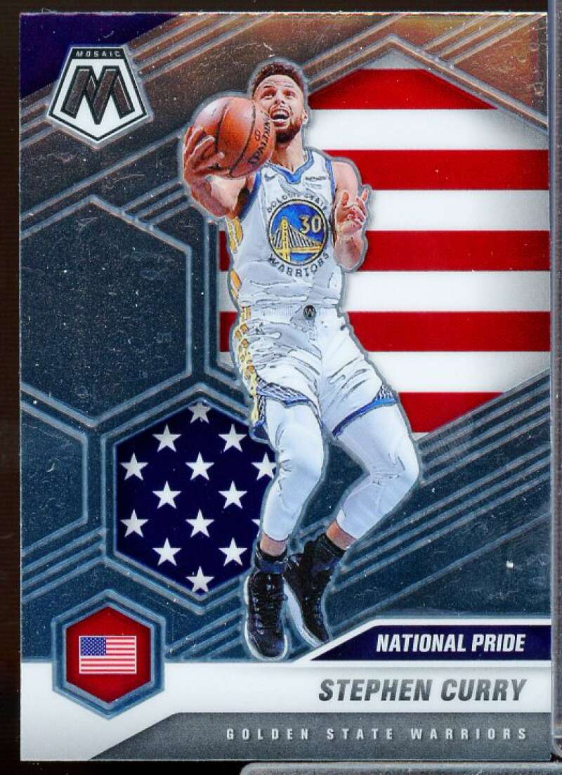 Stephen Curry Card 2020-21 Panini Mosaic #249  Image 1