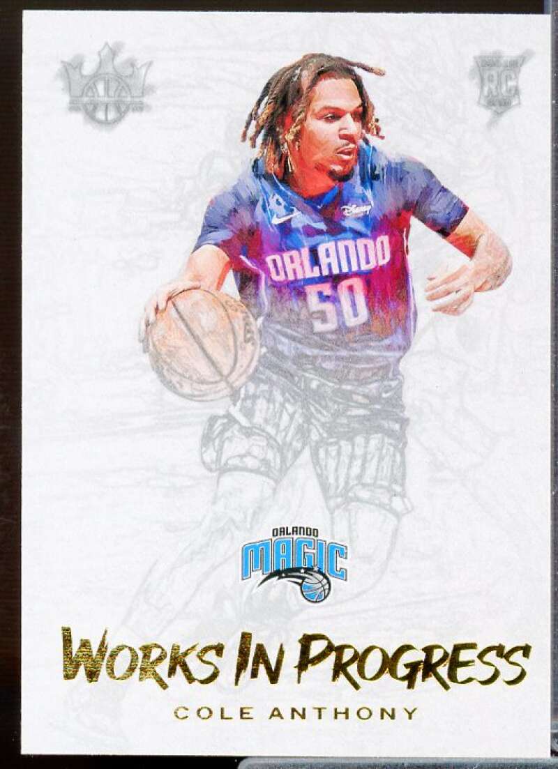 Cole Anthony Rookie Card 2020-21 Court Kings Works in Progress #13  Image 1