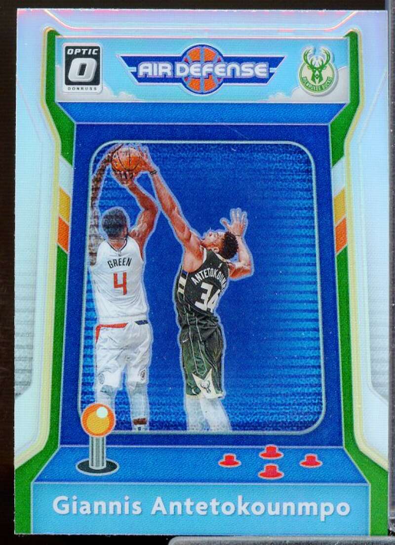 Giannis Antetokounmpo Card 2020-21 Donruss Optic Air Defense Holo #1  Image 1