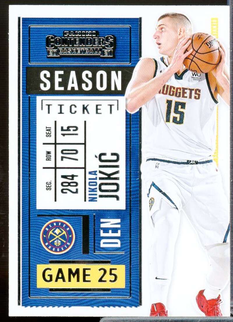 Nikola Jokic Card 2020-21 Panini Contenders #96  Image 1