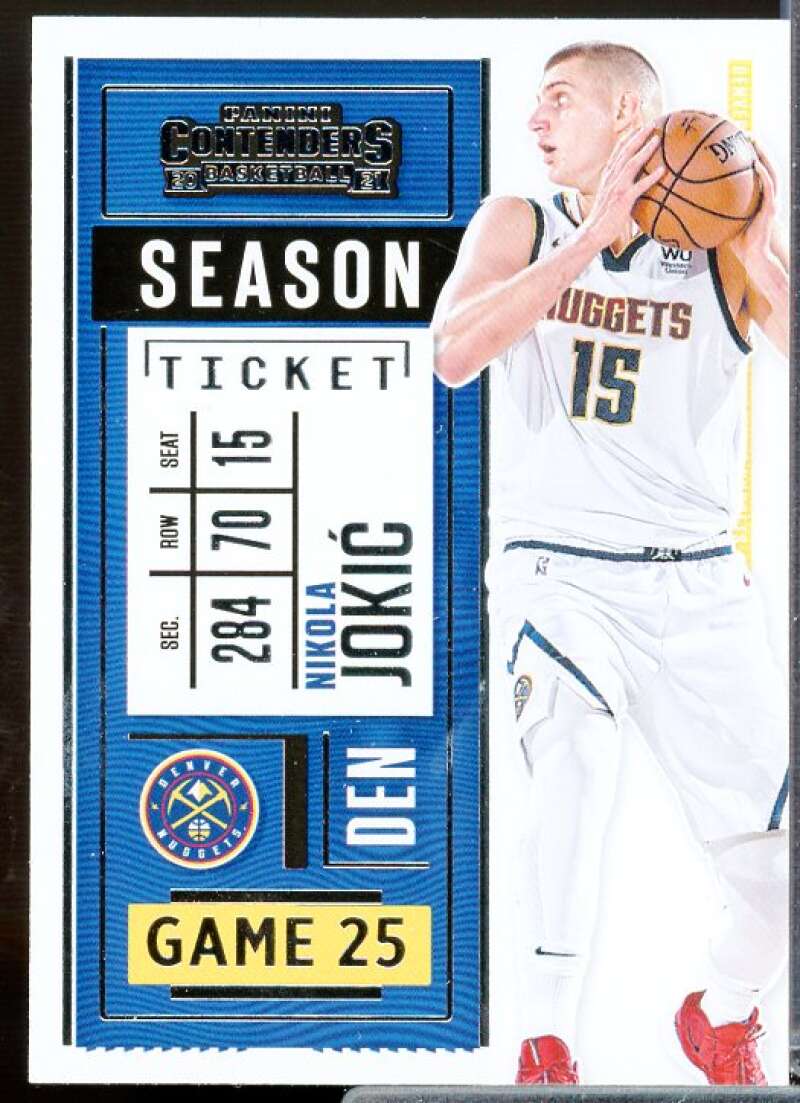 Nikola Jokic Card 2020-21 Panini Contenders #96  Image 1