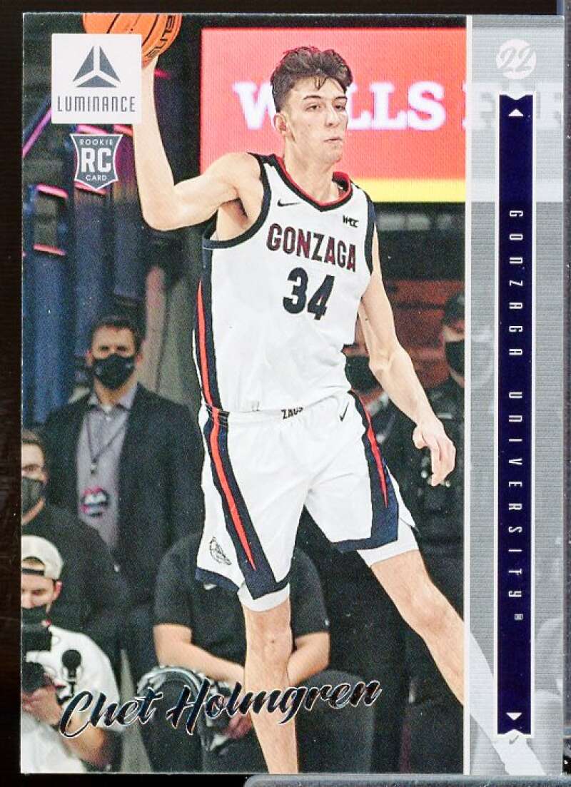 Chet Holmgren Rookie Card 2022-23 Panini Chronicles Draft Picks Luminance #1  Image 1