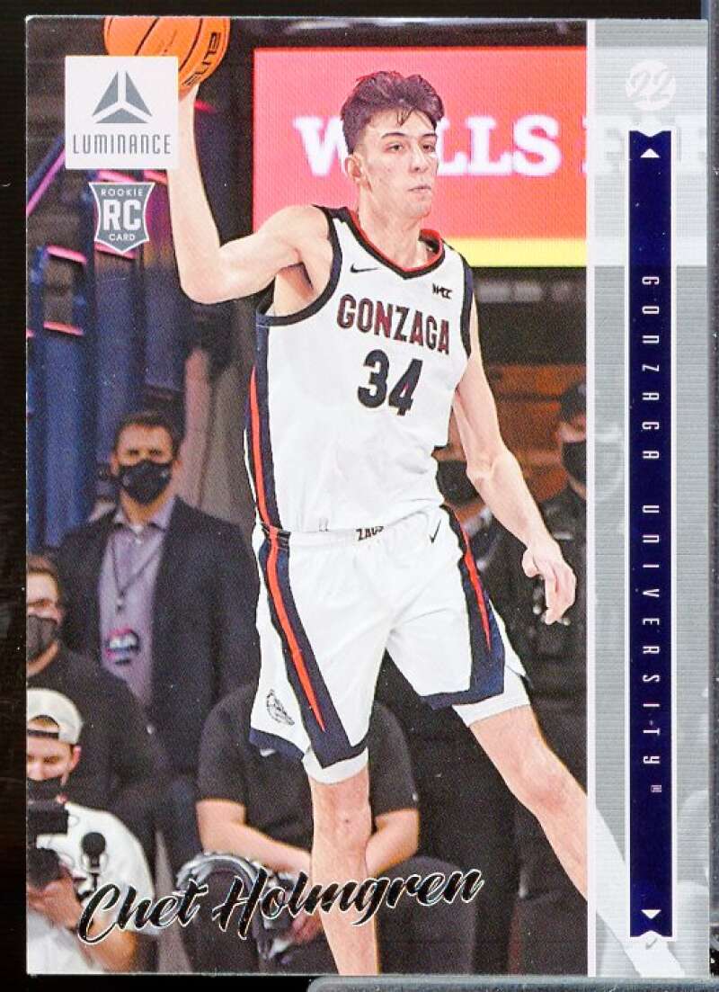 Chet Holmgren Rookie Card 2022-23 Panini Chronicles Draft Picks Luminance #1  Image 1