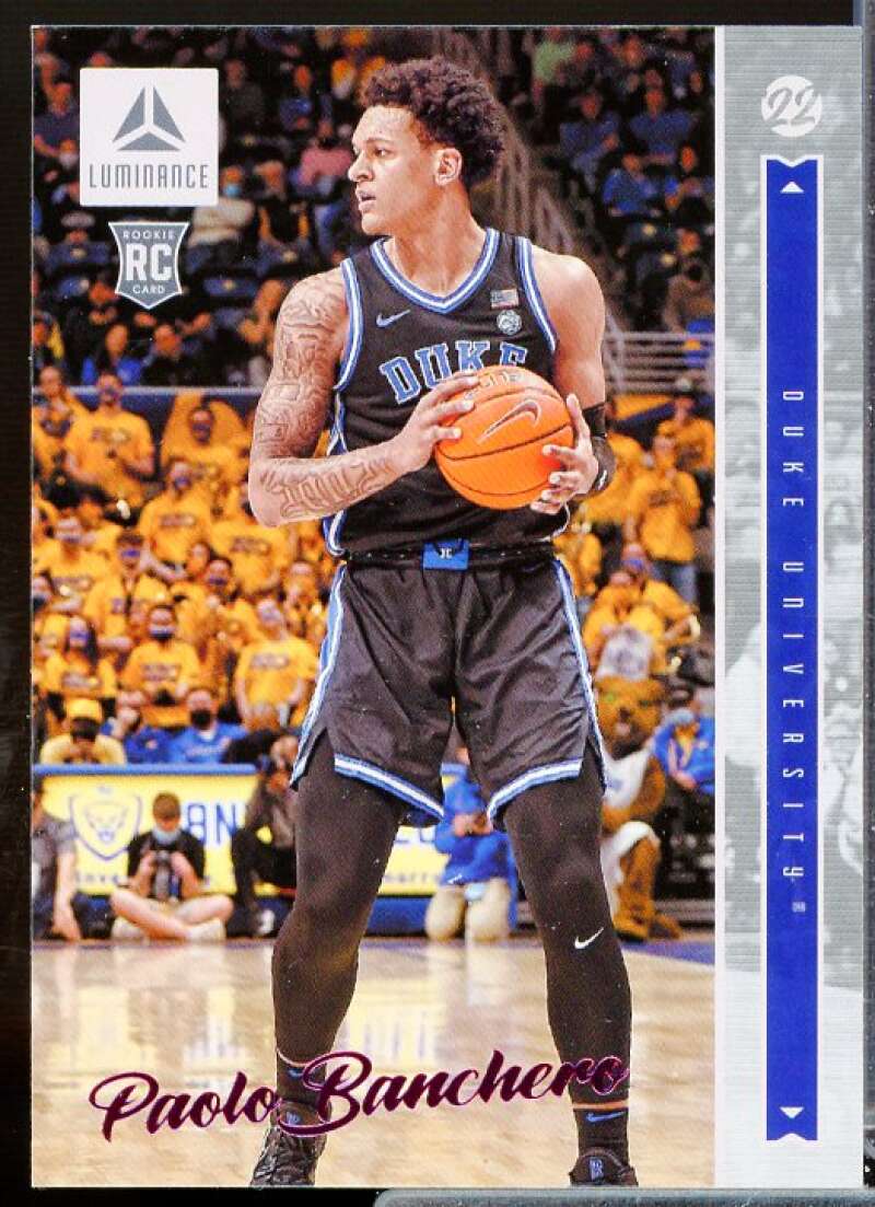 Paolo Banchero Rookie 2022-23 Panini Chronicles Draft Picks Luminance Pink #27  Image 1