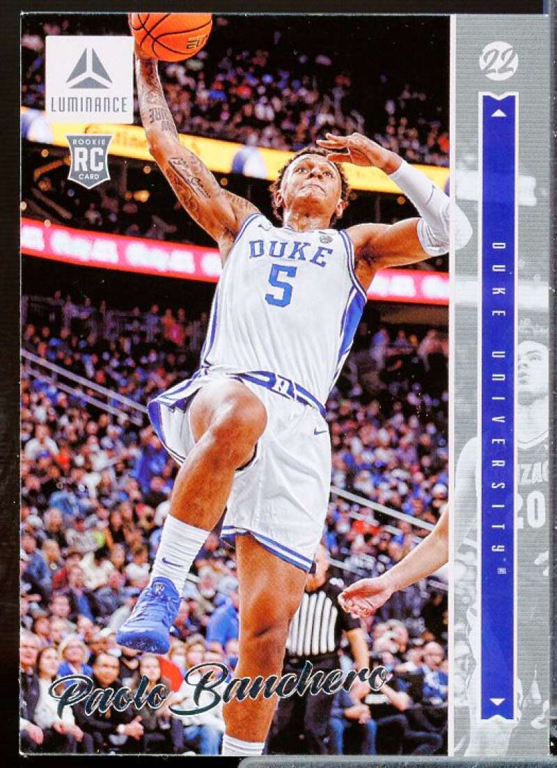 Paolo Banchero Card 2022-23 Panini Chronicles Draft Picks Luminance #2  Image 1