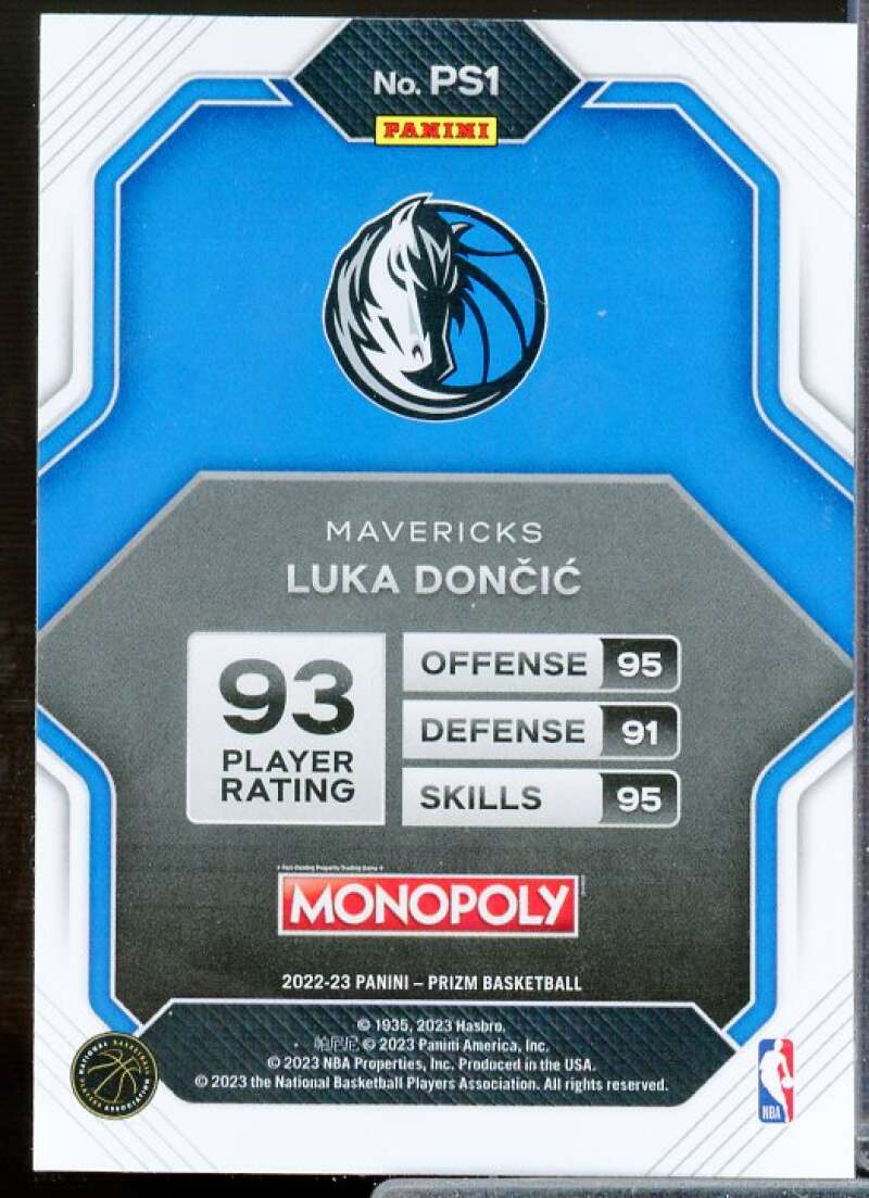 Luka Doncic Card 2022-23 Panini Prizm Monopoly All-Stars #PS1  Image 2