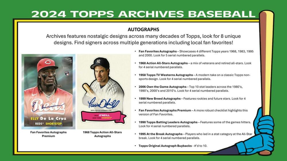 2024 Topps Archives Baseball 7-Pack Blaster Box Image 5