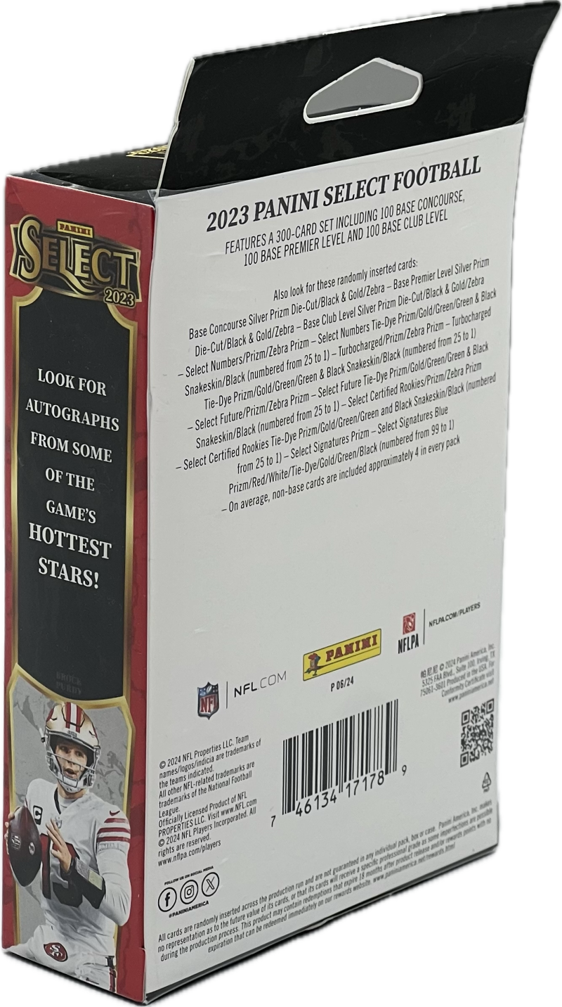 2023 Panini Select Football Hanger Box (Black and Gold Prizm Die-Cuts!) Image 2