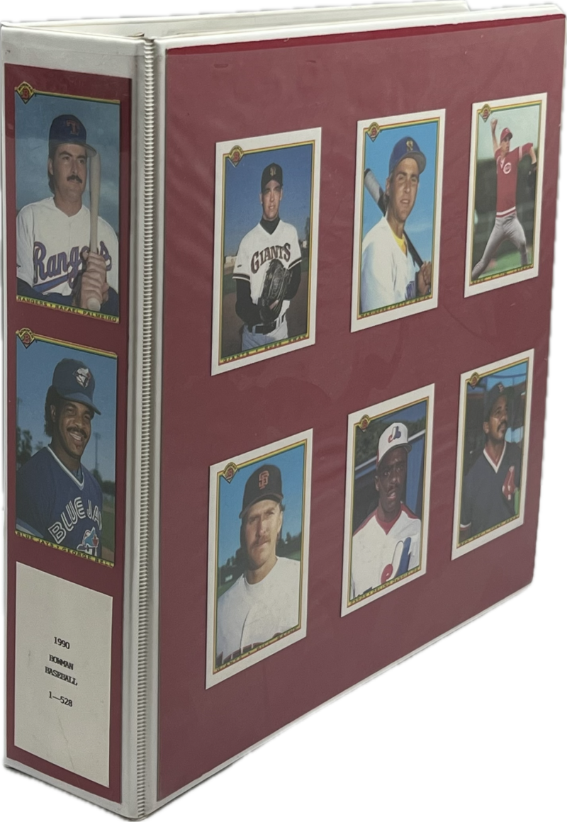 1990 Bowman Baseball Hand Collated Binder Set 1-528 Sammy Sosa Frank Thomas Rookie Image 1