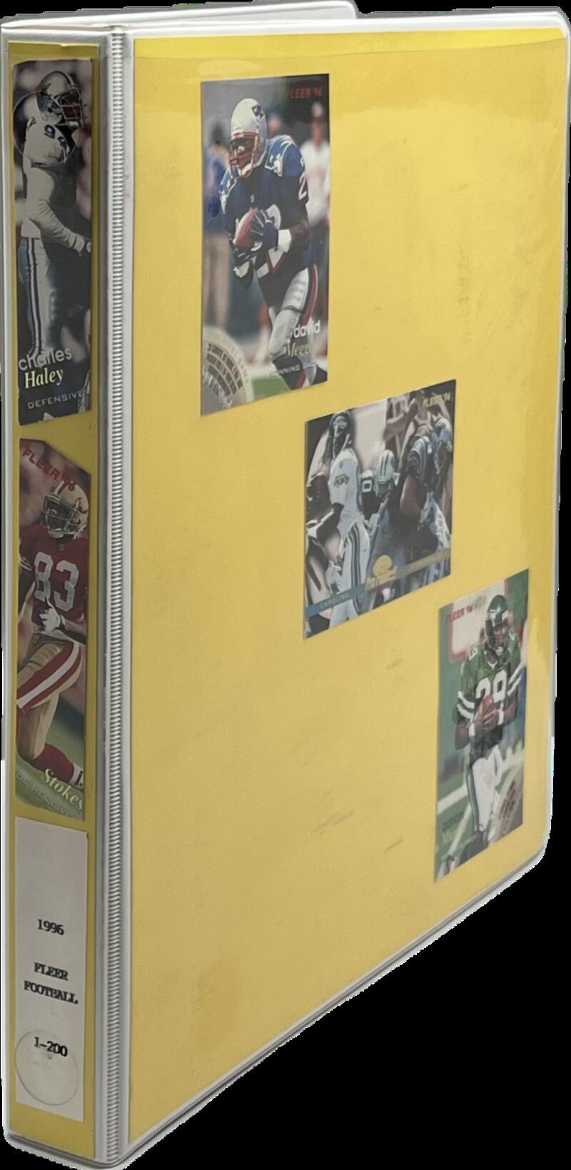 1996 Fleer Football Hand Collated Binder Set 1-200 Image 3